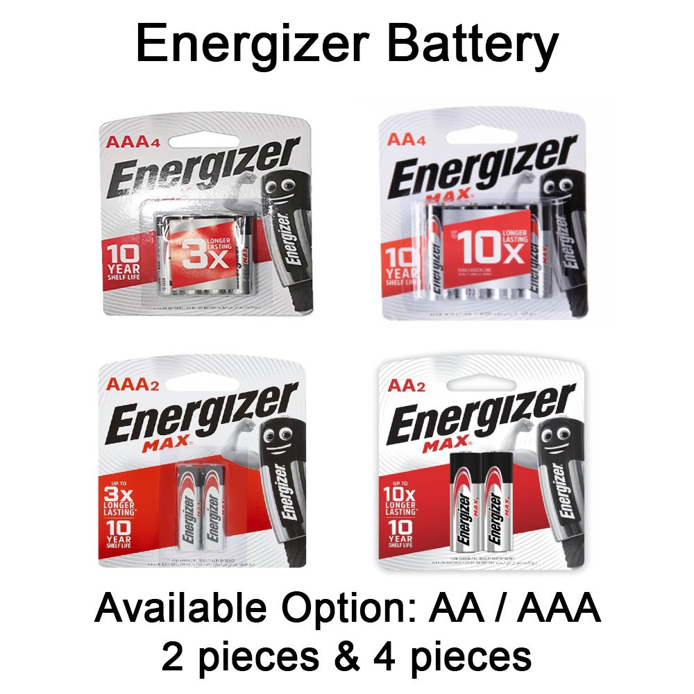 IKEA Energizer Batteries AAA (10pcs) or AA (10pcs) or 9V Alkaline (1pc