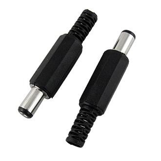 5.5x2.1mm DC Power Cable Male Plug Connector Adapter Head (2pcs/pack)