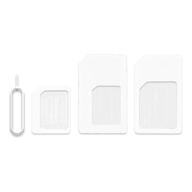 Niki 4 In 1 Convert Nano Sim Card To Micro Standard Adapter For Iphone