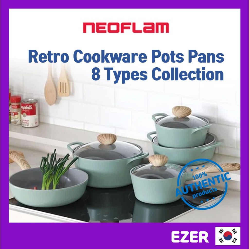 [Neoflam] Retro Pot Pan collection 8 Types IH Induction Non Stick