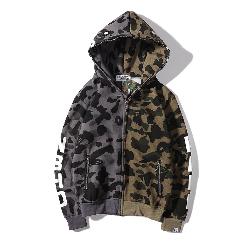 2019 NEW Bape A Bathing Ape Men's Casual Badge Lapel Denim Jacket Coat ...