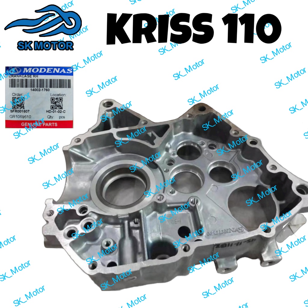 Modenas Kriss 110 Kriss 1 Kriss 2 Original Crankcase R H Casing Kotak Engine Enjin Kanan 14002 1760 Crank Case Shopee Malaysia