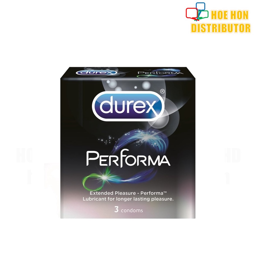 Durex Performa Extra Time Prolong Delay Premature Ejaculation Extended Pleasure Condom 3pc