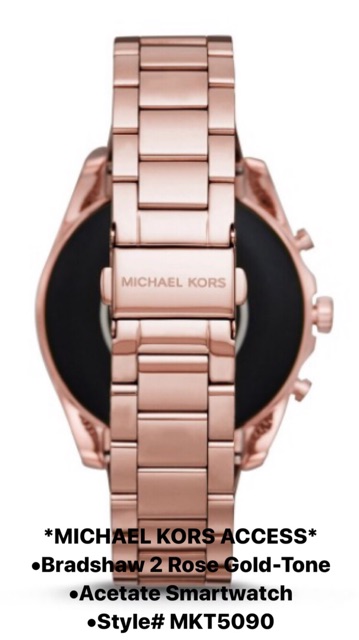 MICHAEL KORS ACCESS* Bradshaw 2 Rose Gold-Tone and Acetate Smartwatch  Style# MKT5086 | Shopee Malaysia