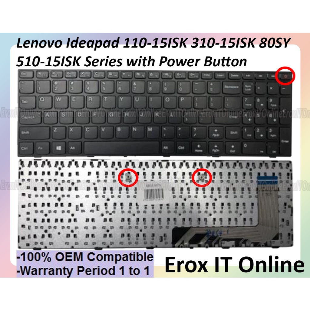 Replacement Lenovo IdeaPad 110-15ISK 5N20L25877 110-15IKB V110-15 310-15  Keyboard | Lenovo 110-15ISK Laptop Keyboard | Shopee Malaysia