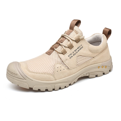 men's breathable mesh casual light outdoor hiking shoes