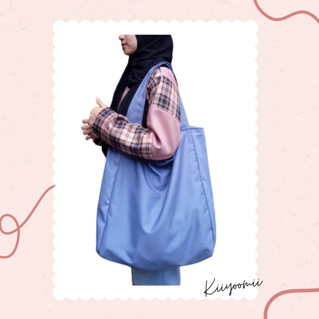 [Import]Omii - Wear Zipper NUDIE Women's fashion tote bag TOTEBAG OVERSIZE POLOS JUMBO BESAR korean style bag