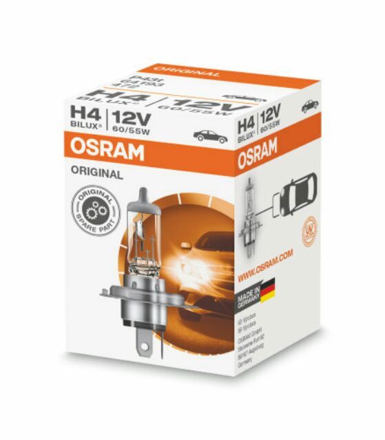 100 Original Osram H4 Car Headlight Bulbs For Proton Wira Satria Iswara Saga Shopee Malaysia