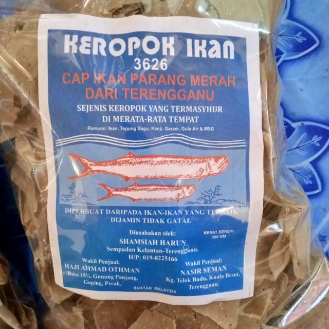 Harga Keropok Keping Ikan Parang Di Terengganu