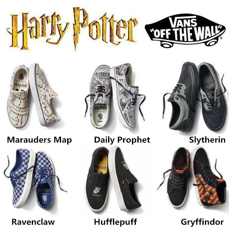vans harry potter slytherin shoes