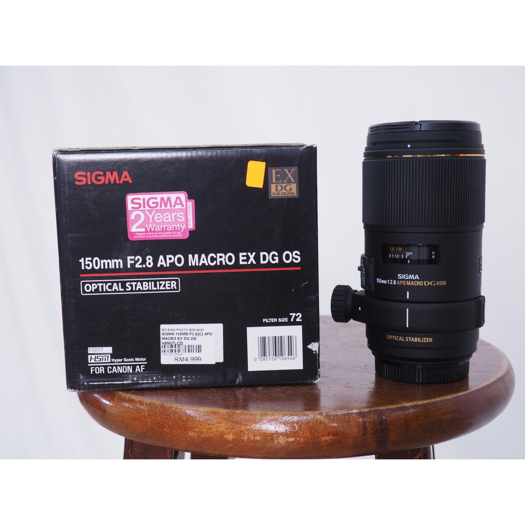 Sigma 150mm F2 8 Apo Macro Ex Dg Os Hsm Canon Mount Shopee Malaysia