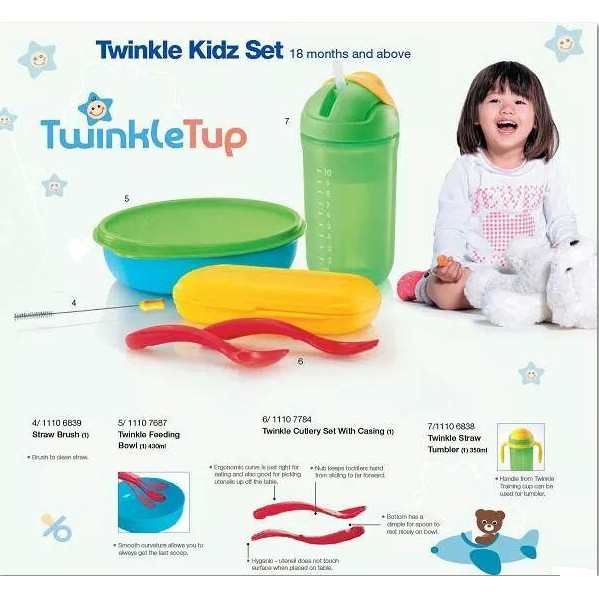 Tupperware Twinkle Tup Kids Set (Set of 4)