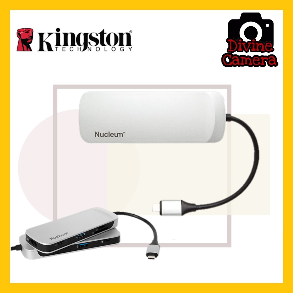Kingston Nucleum USB Type-C Hub 7 Port Card Reader USB Hub HUBC1-SR-EN USB-C | Shopee Malaysia