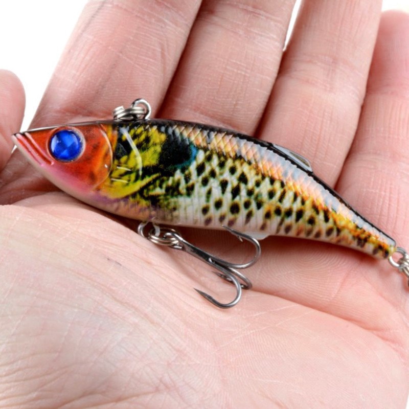 1pc VIB Fishing tackle 8cm//11.8g peche Wobbler Lure baits bass Hook NEW