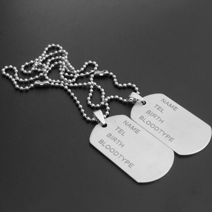 army name tag necklace