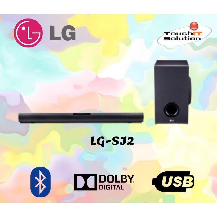 LG SJ2 Soundbar 160W 2.1 Channel Soundbar with Wireless Subwoofer sound bar