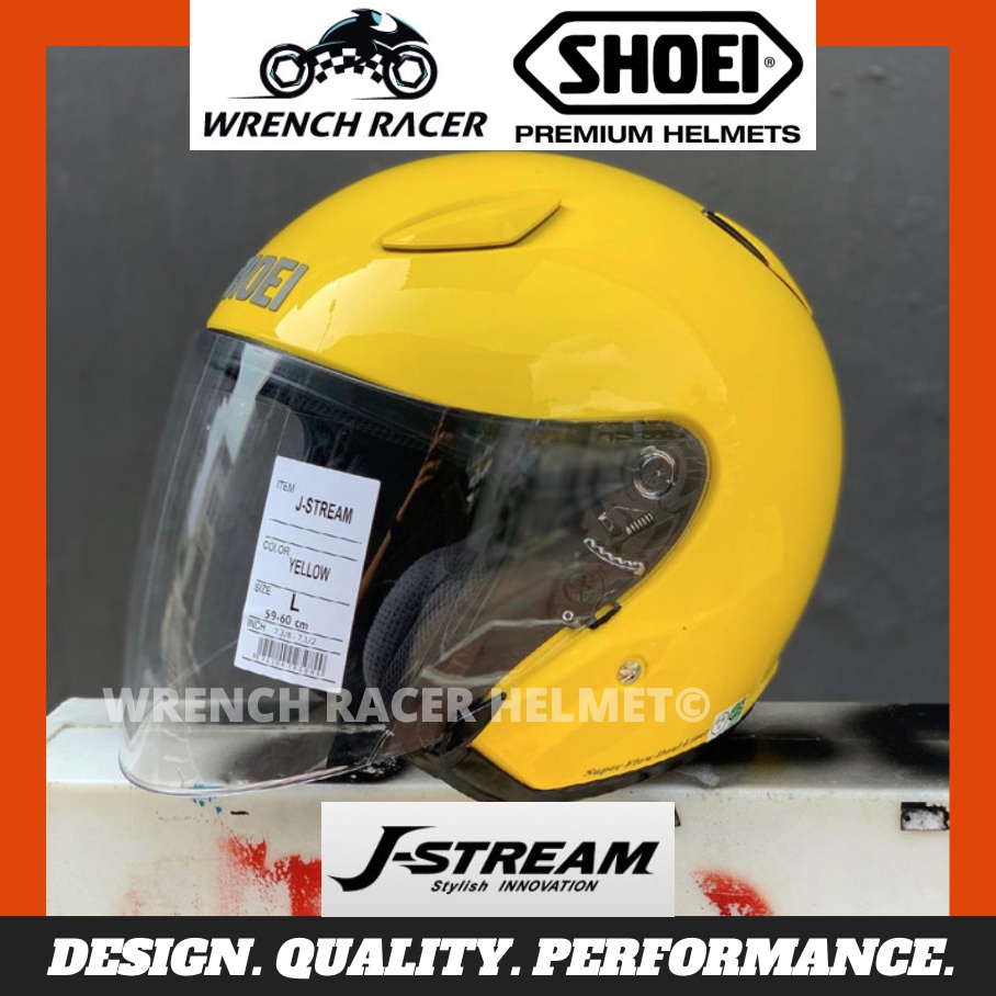 Helmet SHOEI JSTREAM Yellow Helmet / Helmet SHOEI JSTREAM Kuning (1 to 1) Shopee Malaysia