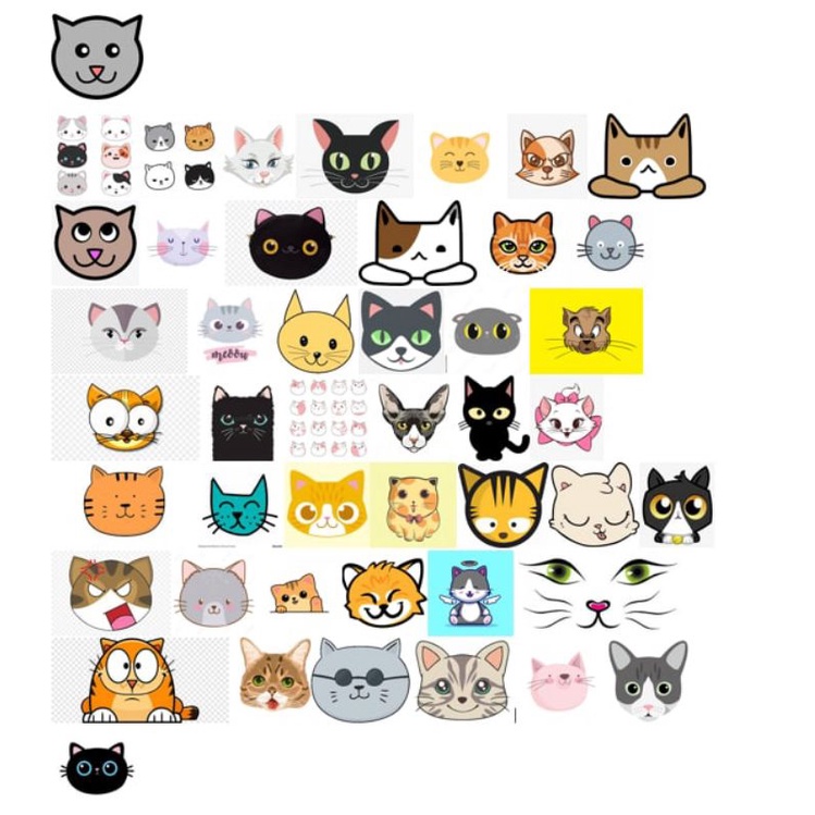cat faces stickers kucing Shopee Malaysia