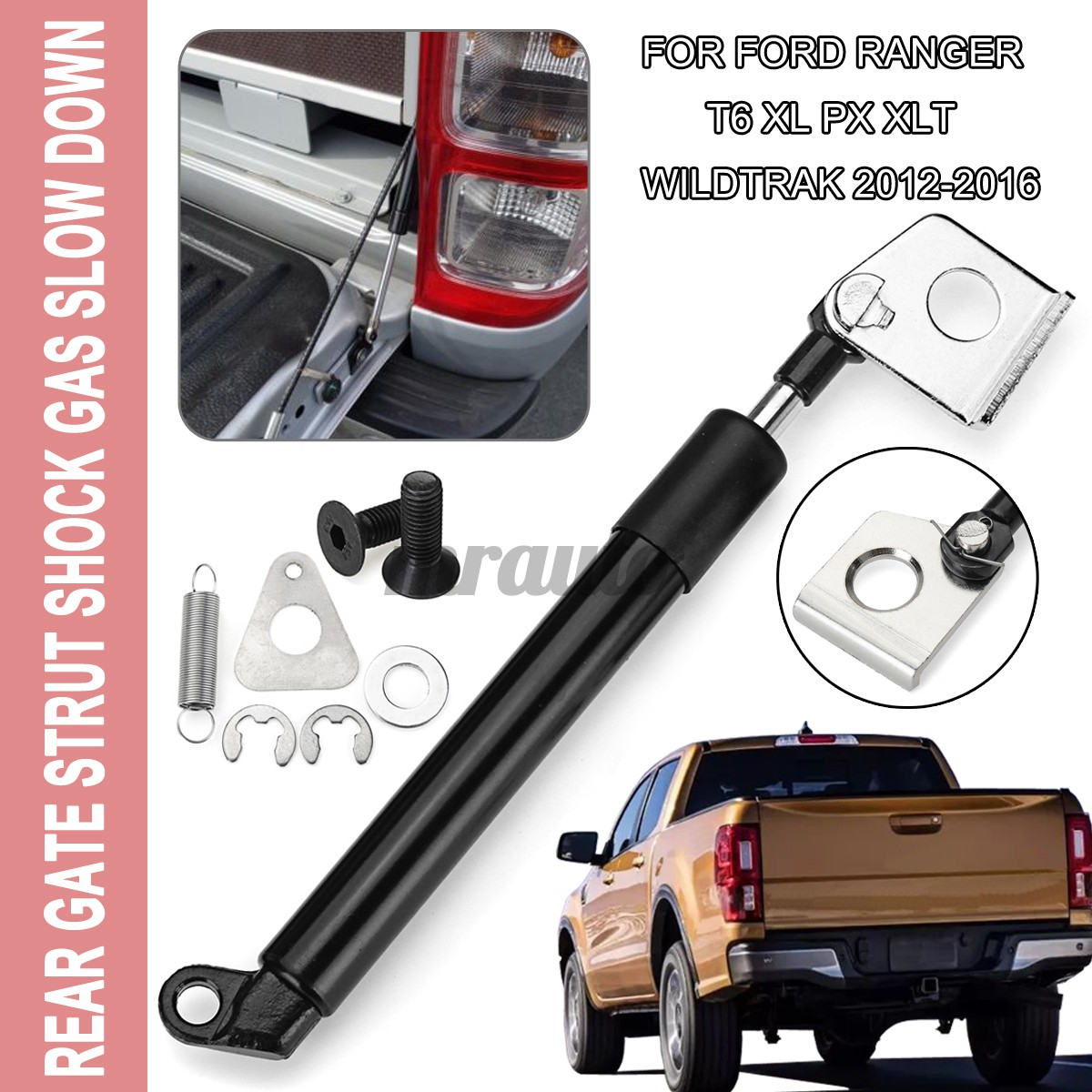For ford ranger t6 xl px xlt wildtrak 12-16rear gate strut shock gas ...