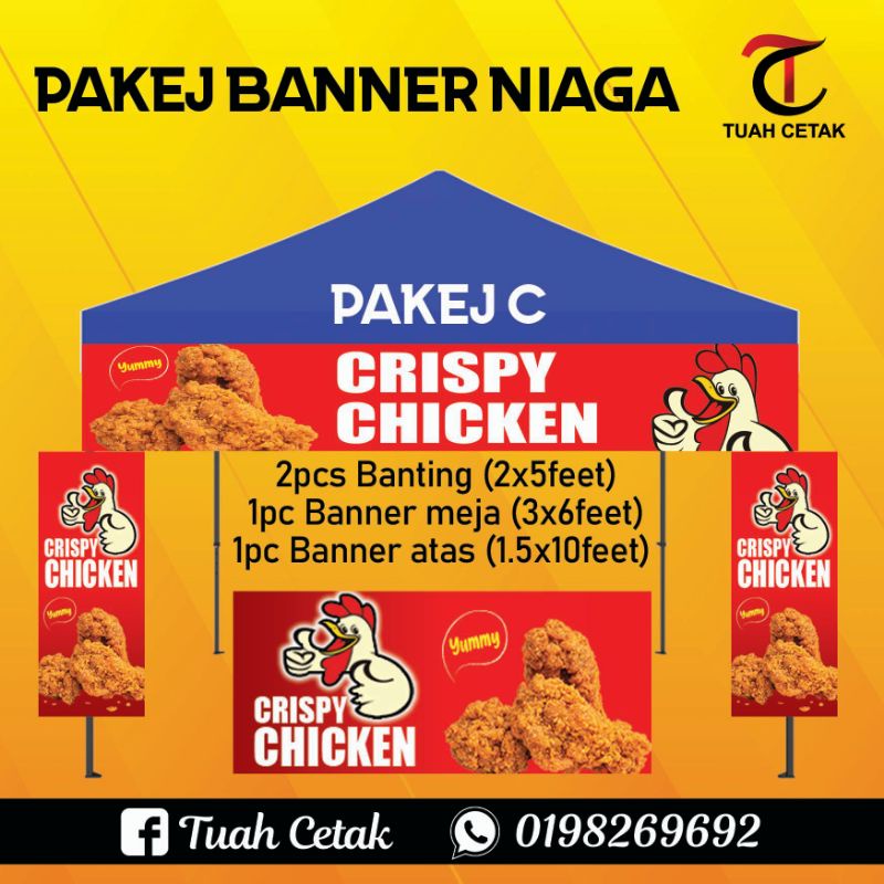 Banner Niaga Printing(Banner banting) Shopee Malaysia