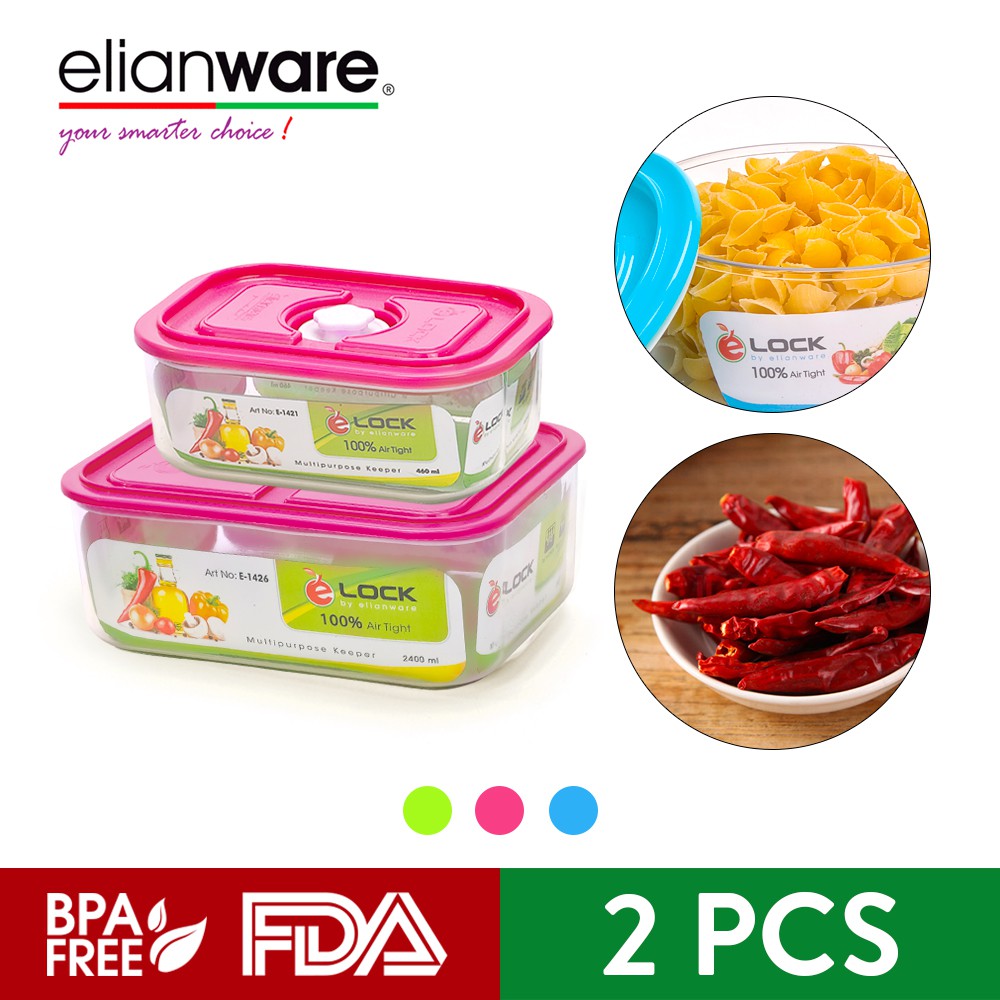 Elianware GlassLike Airtight Multipurpose Food Storage Keeper Container Shopee Malaysia