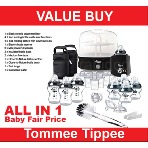 tommee tippee complete feeding kit black