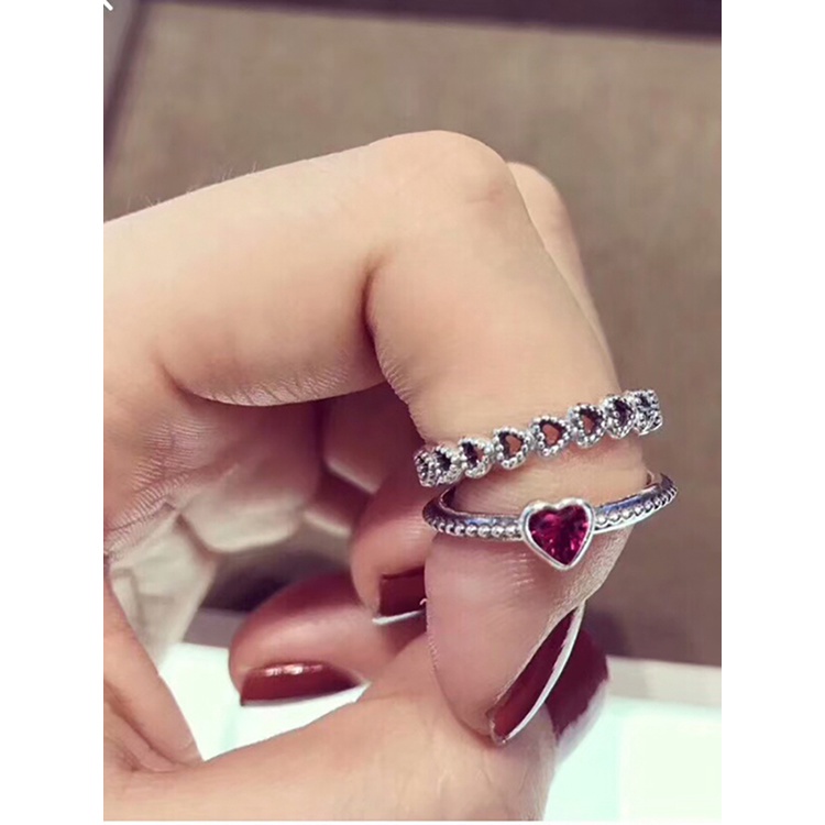 pandora ring red heart