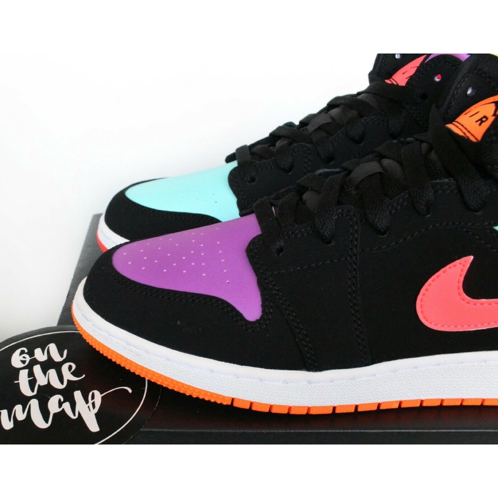 nike air jordan 1 retro mid multi pink orange candy