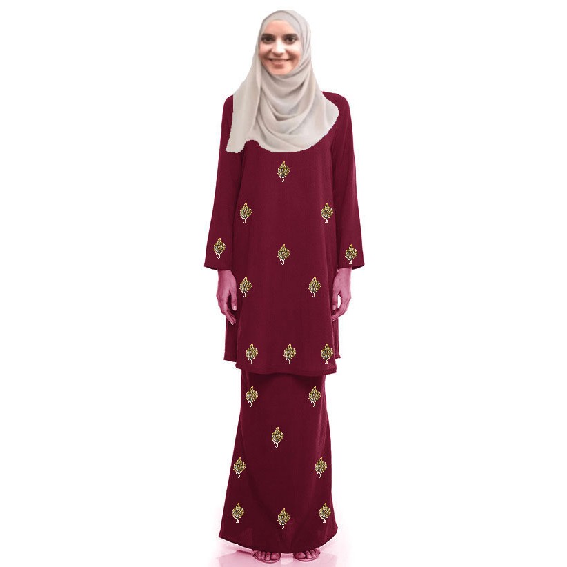 New fashion  plain  baju  kurung  for muslimah Baju  tahara 