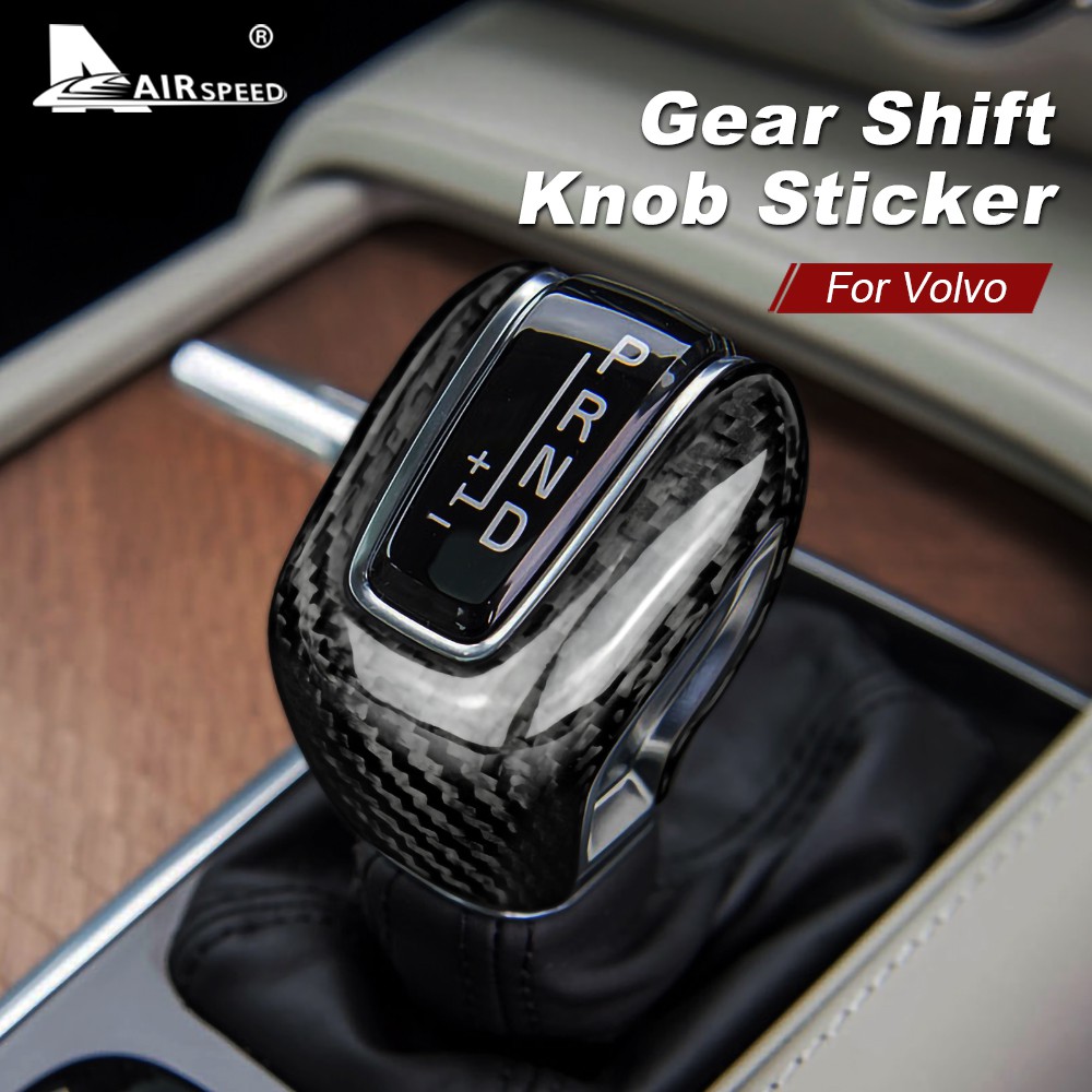 Carbon Fiber for Volvo XC60 XC90 S60 V60 S90 V90 S80L V40 Accessories Car  Gear Shift Knob Cover Interior Trim Stickers | Shopee Malaysia