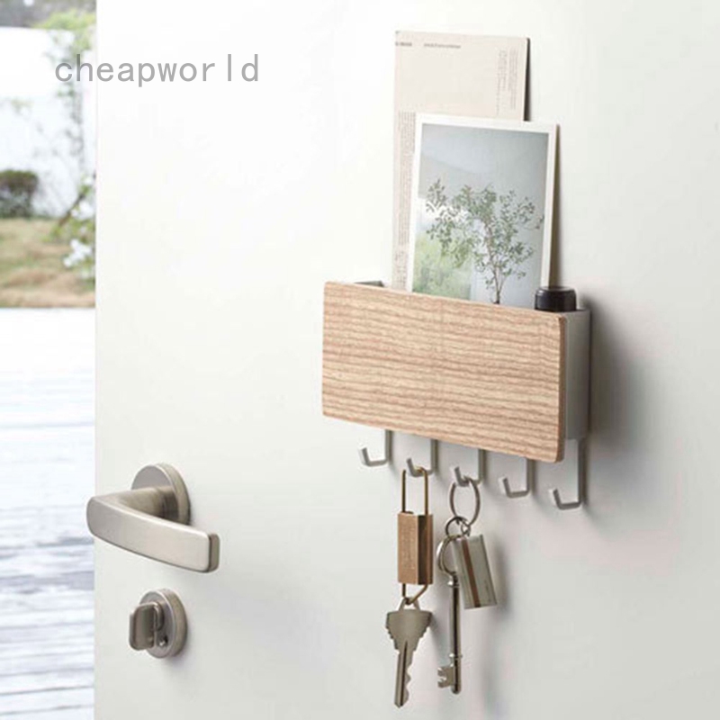 Cheapworld My New Wooden Wall Mounted Hanging Hanger Hooks Key Holder Storage Rack Organizer Shopee Malaysia