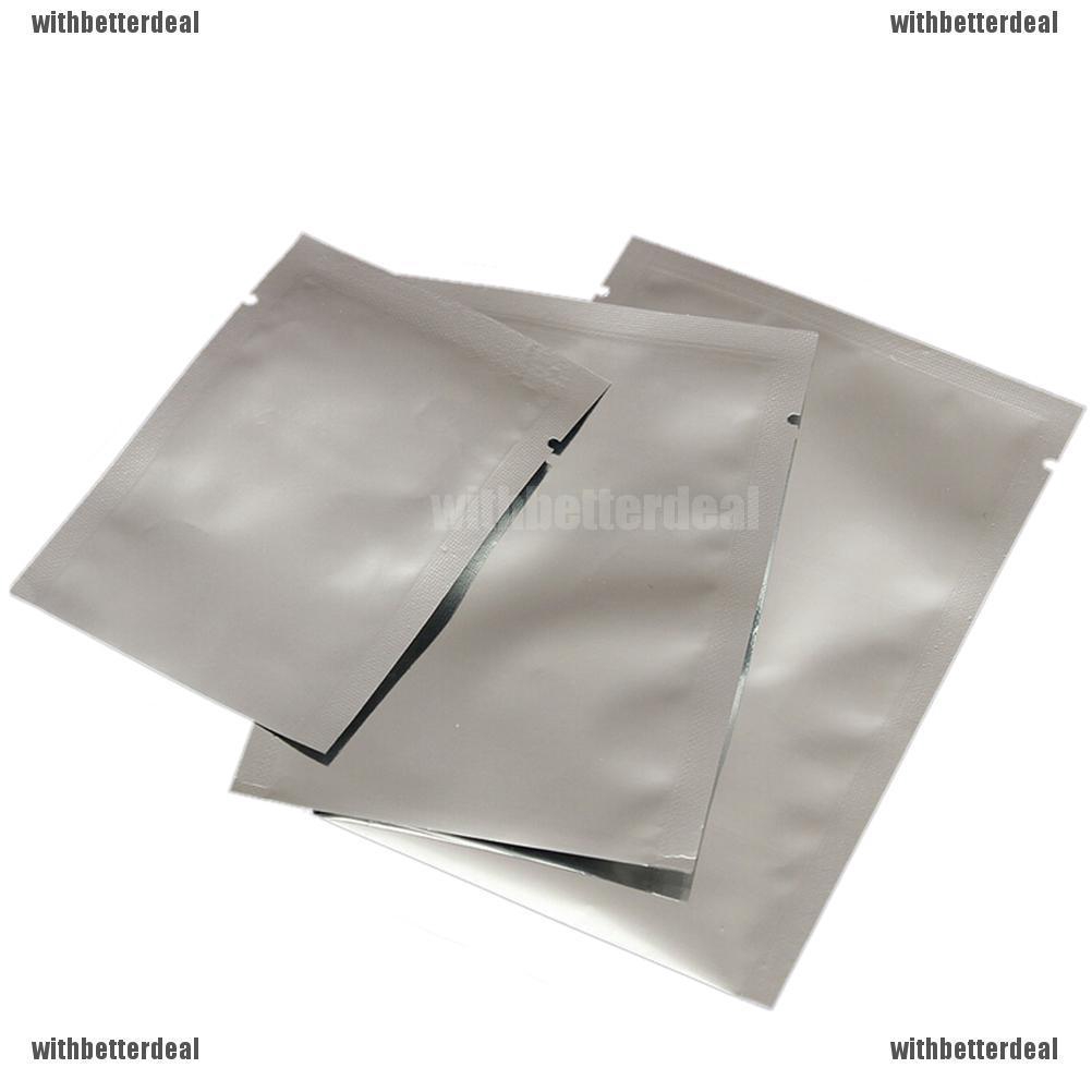 Heat Seal Food Grade 100PCS Aluminium Sachet Pouch Mylar Foil Bags 