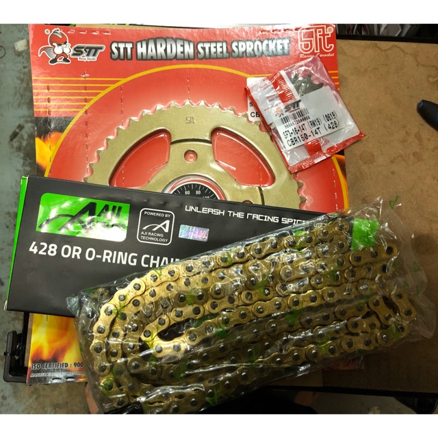 Buy Honda Rs150 Spocket Set Gold 428 Oring Chain Siap Rantai Spocket Satu Set Seetracker Malaysia