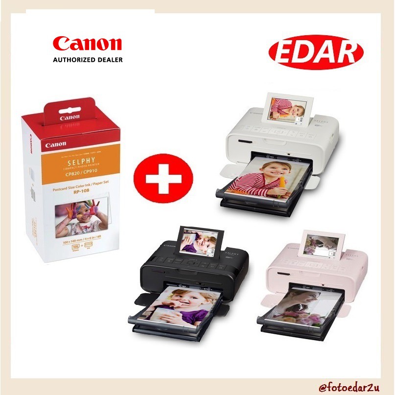 CANON SELPHY CP1300 / CP1500 + RP108 HighCapacity Color Ink / Paper