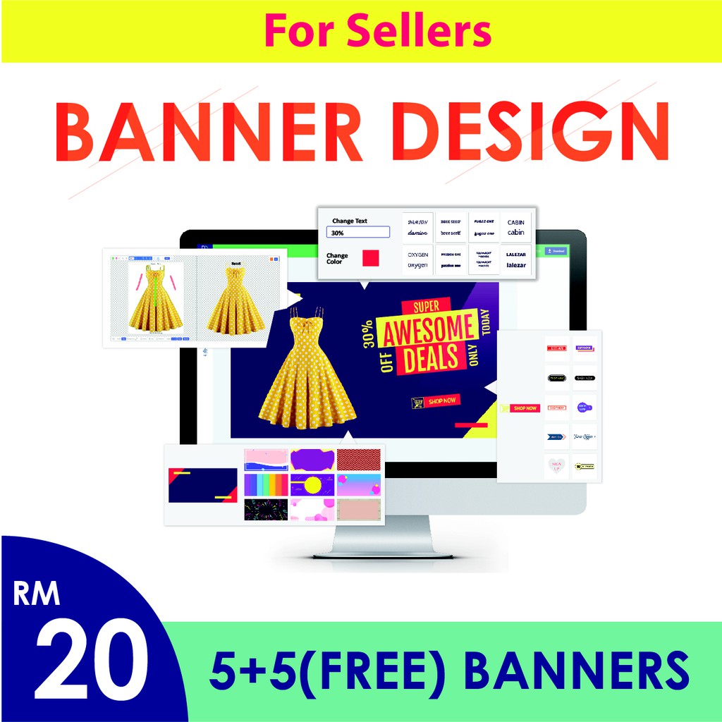 Banner Design Tool For Online Sellers Shopee Malaysia