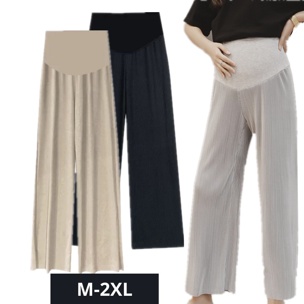 [Ready Stock] Palazzo Maternity Pants Seluar Pregnant Seluar Mengandung M-XXL 孕妇裤托腹裤 YP011