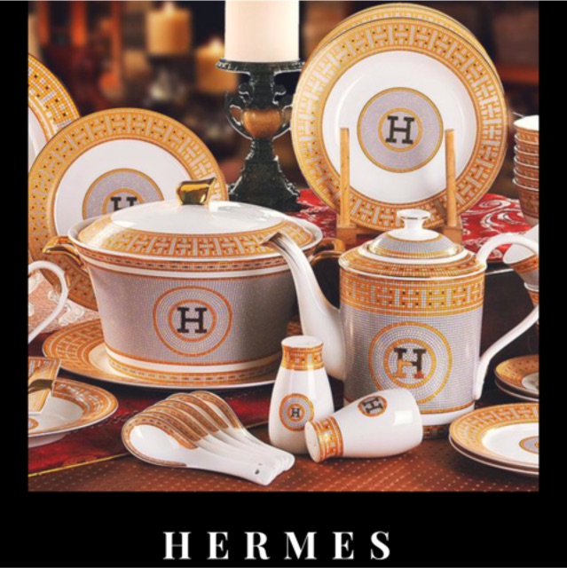hermes dinnerware prices