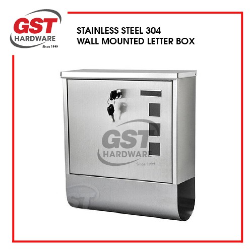 Stainless Steel Wall Mounted Post Box