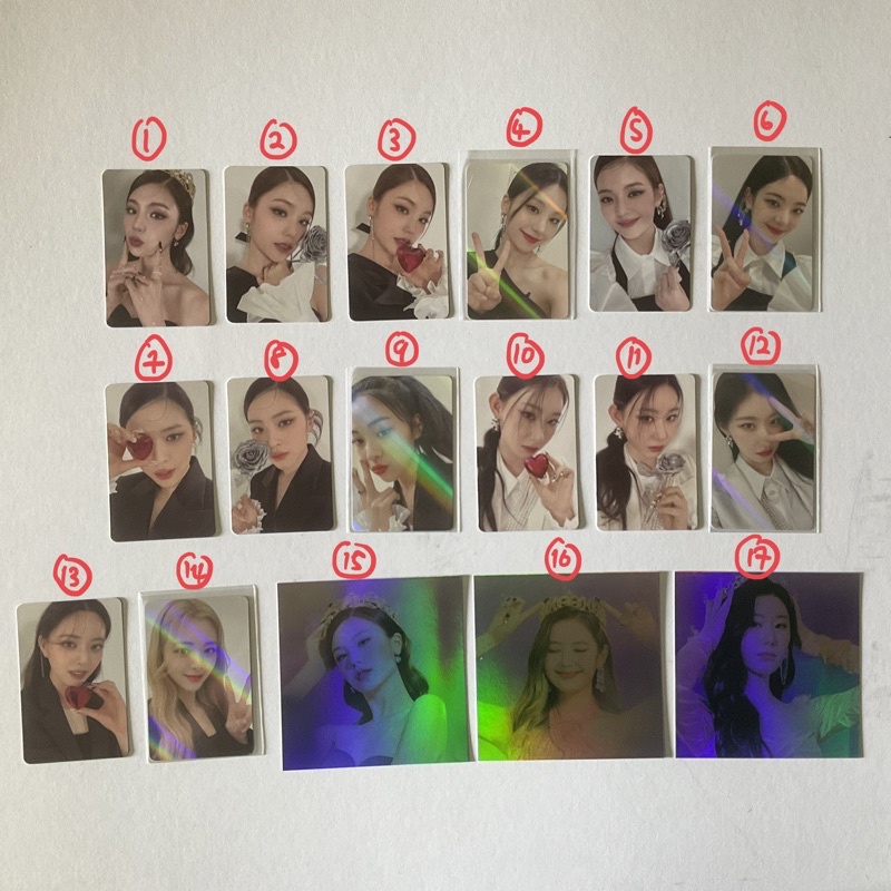 Itzy Checkmate Photocards Template