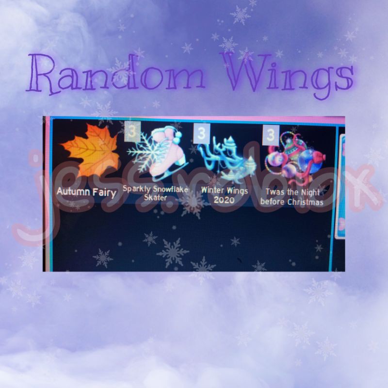 Random Royale High Wings Roblox Shopee Malaysia