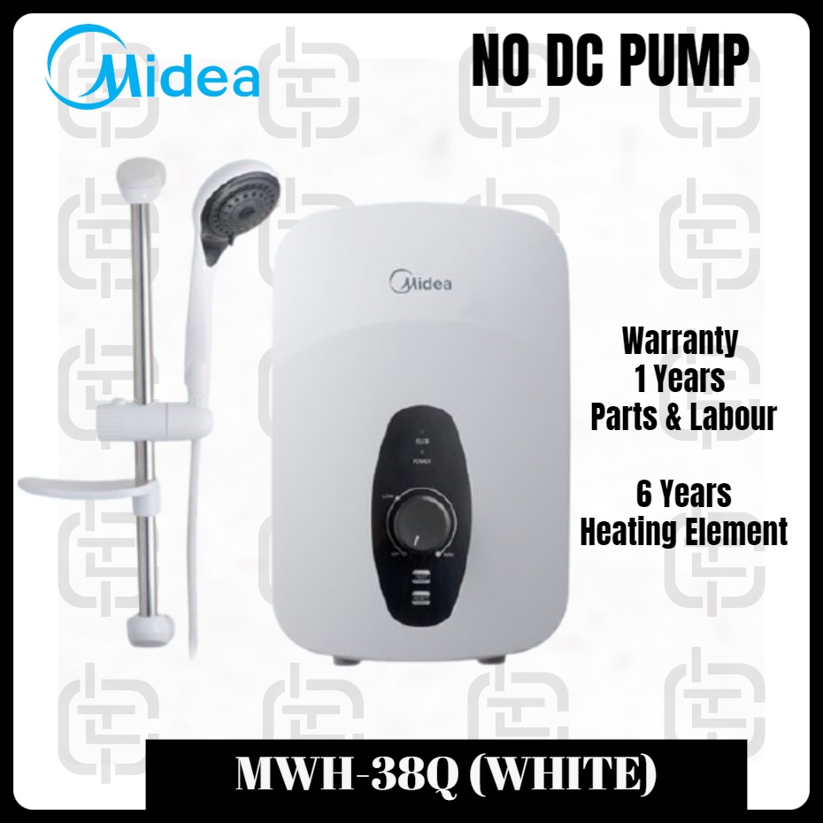 Midea Water Heater Q3 Series MWH-38Q NO PUMP (White)