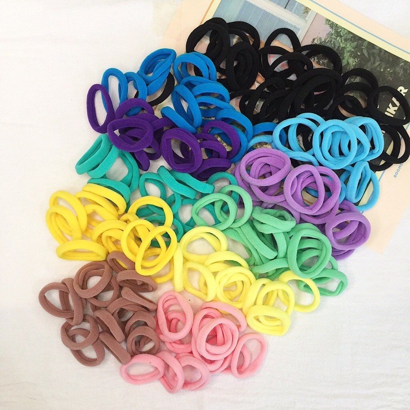 M Sia Ready Stock Getah Rambut Tahan Lasak Hair Band Ties Ikat Rambut Colourful Shopee Malaysia