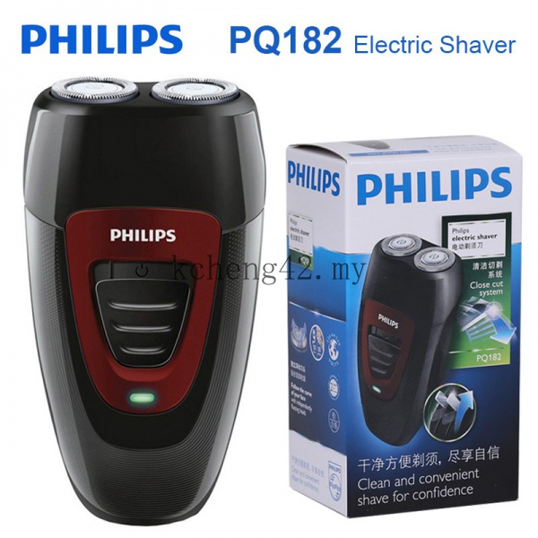 【100% Original】Hot SalePhilips Electric Shaver PQ182 Rechargeable for Men Double Heads Philips Shaving Machine 220V Face Care Electric Razor FQOd