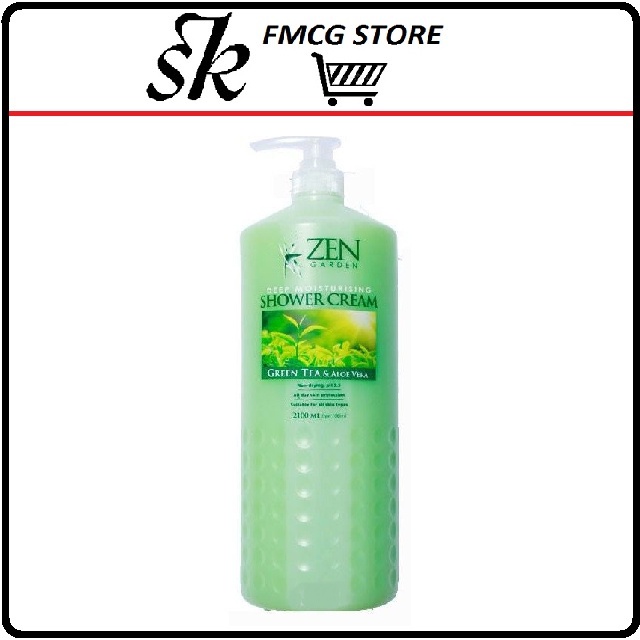 ZEN GARDEN SHOWER CREAM GREEN TEA & ALOE VERA 2100 ML Shopee Malaysia