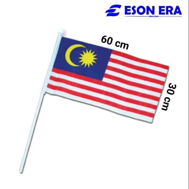 Malaysia Flag Handheld Big Size 30cm X 60cm Bendera Malaysia Shopee Malaysia