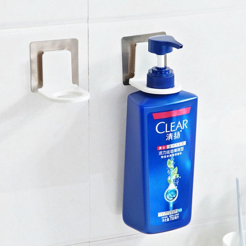 【READY STOCK】Shower Gel Bottle Rack Hook Bracket Bathroom Wall Magic