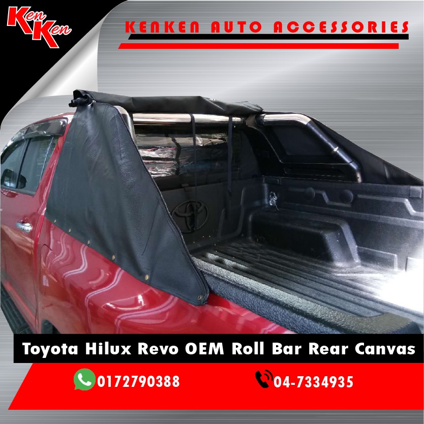 Toyota Hilux Revo OEM Roll Bar Rear Canvas | Shopee Malaysia