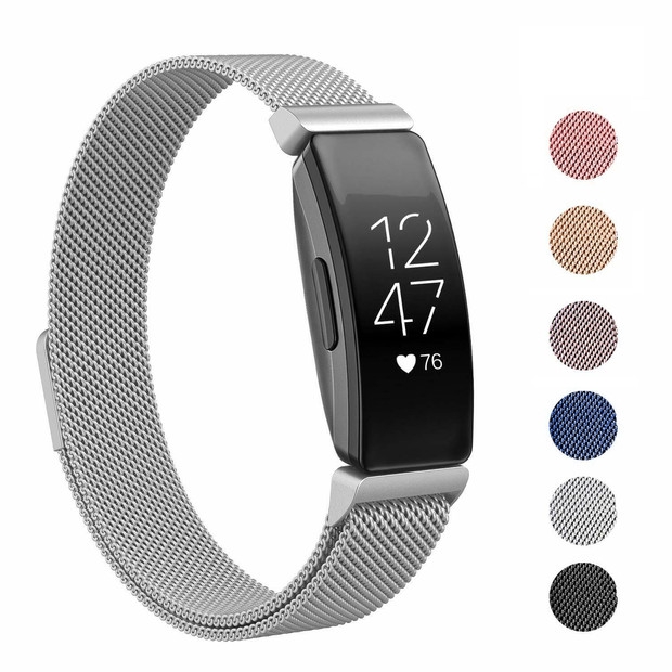 fitbit inspire stainless steel mesh accessory band