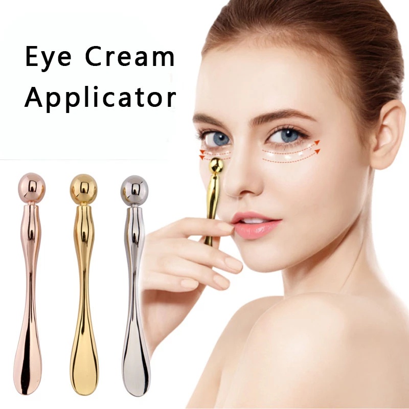 [Featured] Eye Cream Applicator Massage Sticks /Wrinkle Remove Eye Massage Tool/ Metal Cosmetic