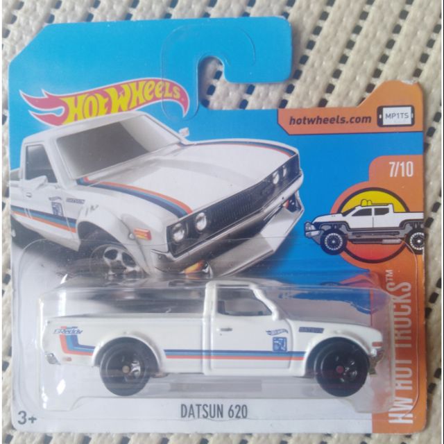 Malaysia 2017 Hot Wheels Hot Trucks 7 10 White Datsun 620 Pu Truck Diecast 4 Cars Trucks Vans Interstruct Toys Hobbies